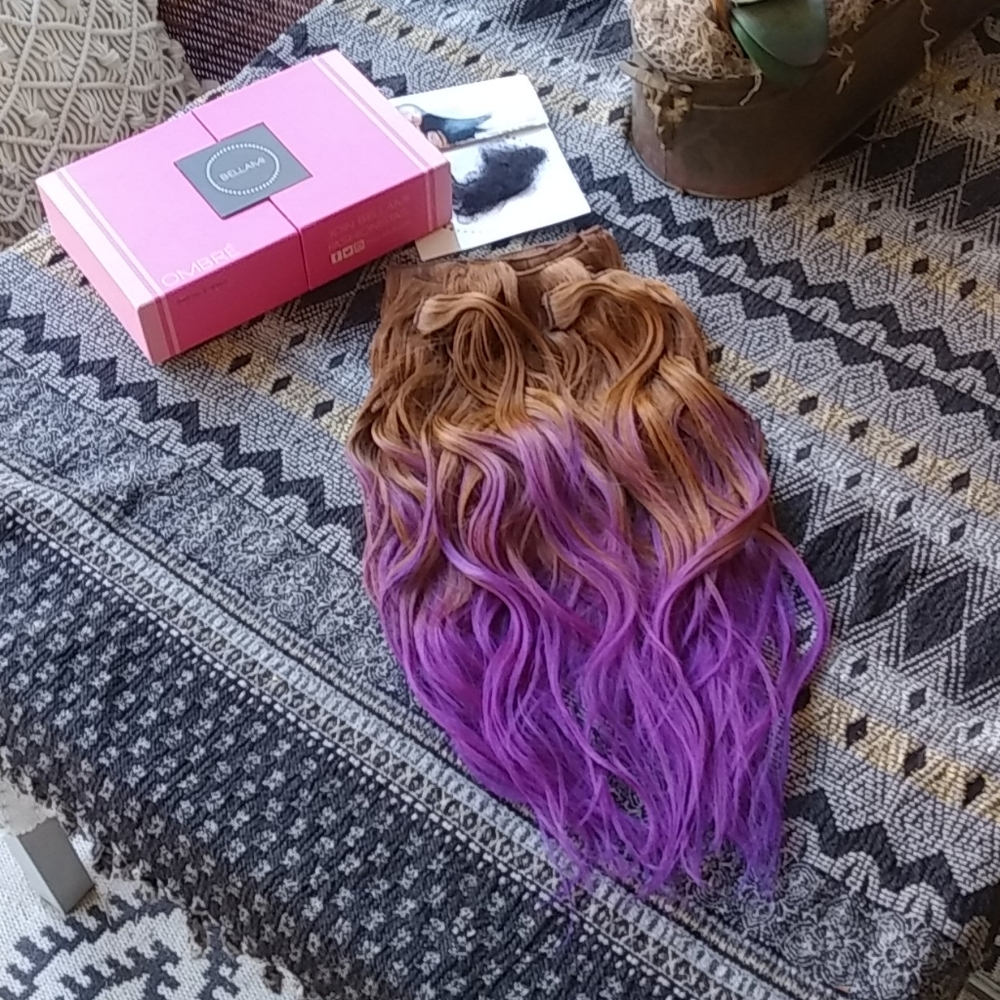 GIFTED PLEASE DO NOT BUY! Bellami Hair Ombre 220 g 22" #6 & Violet